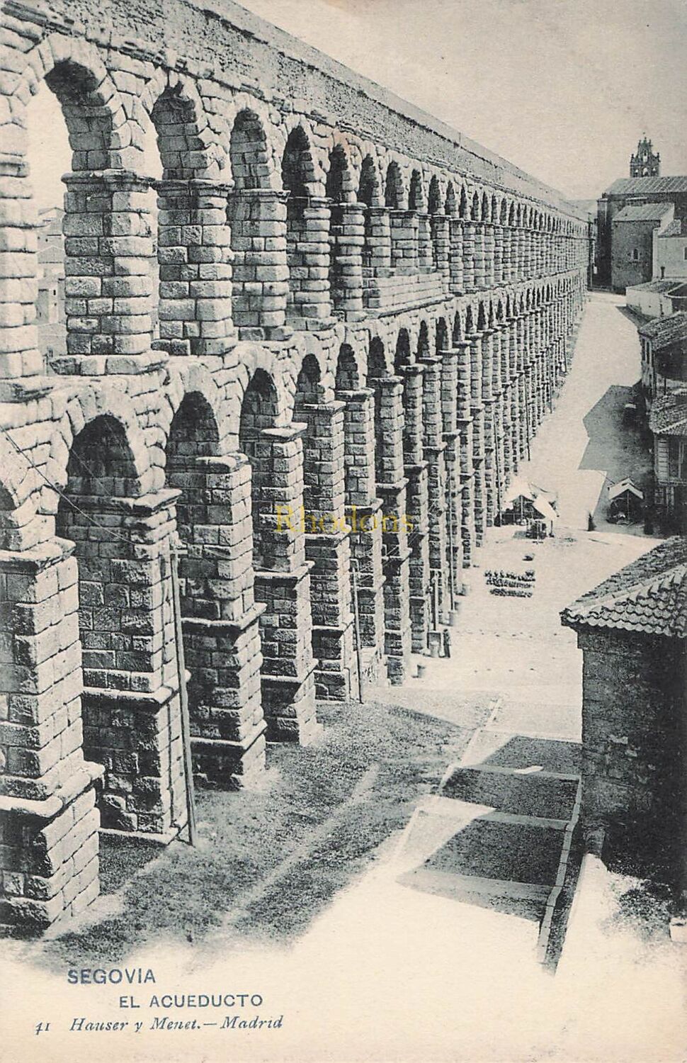 Segovia, Spain-El Acueducto-Early 1900s Photo Postcard