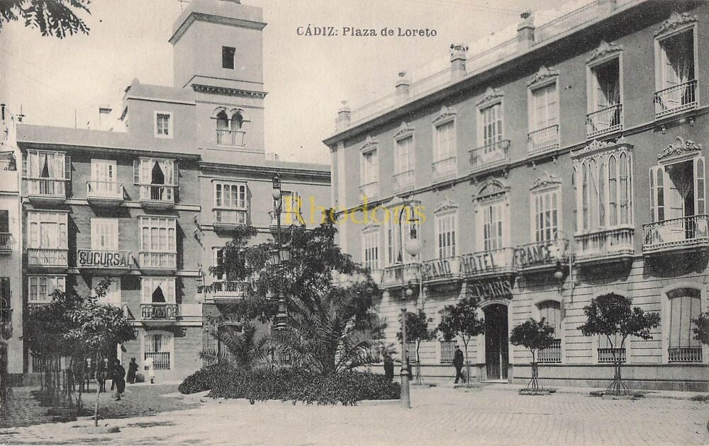 Cadiz, Spain-Plaza de Loreto-Early 1900s Photo Postcard