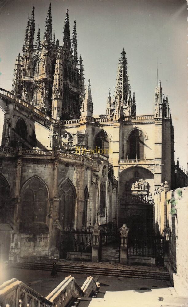 Burgos, Spain-The Cathedral (Catedral de Burgos)-Mid 1900s Real Photo Postcard