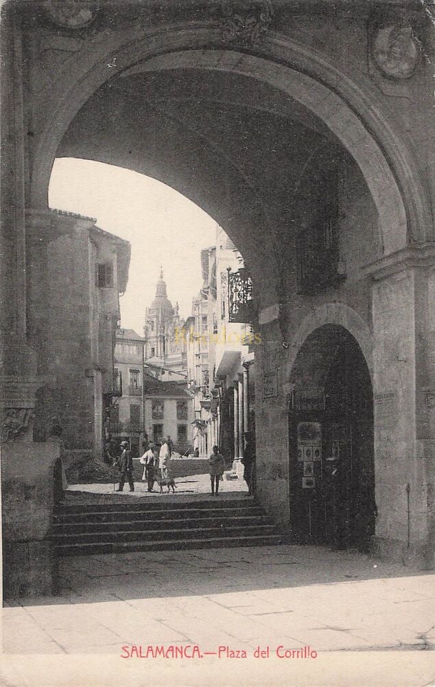 Salamanca, Spain-Plaza del Corrillo-Early 1900s Photo Postcard