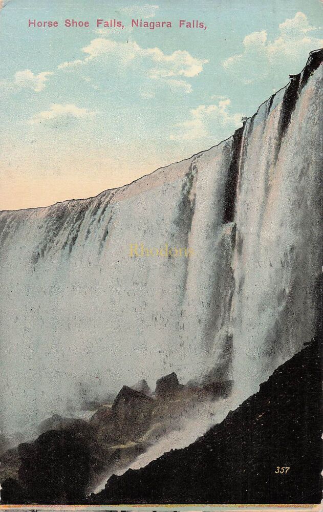 Horse Shoe Falls, Niagara Falls, NY, USA-Early 1900s Colour Postcard