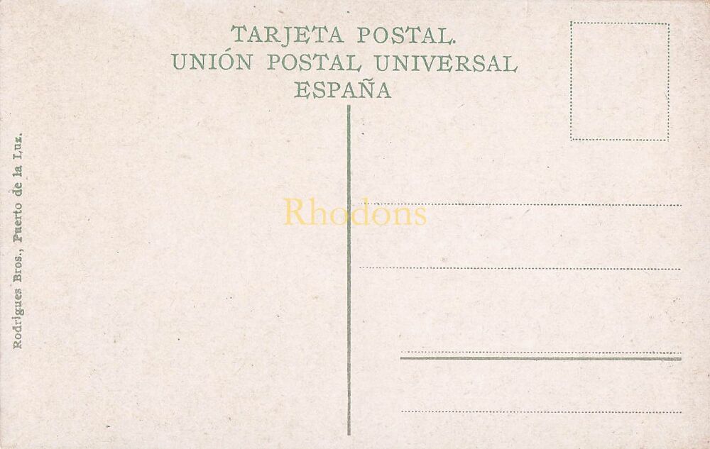 Vista de Las Palmas, Canary Islands, Spain-Early 1900s Colour Postcard