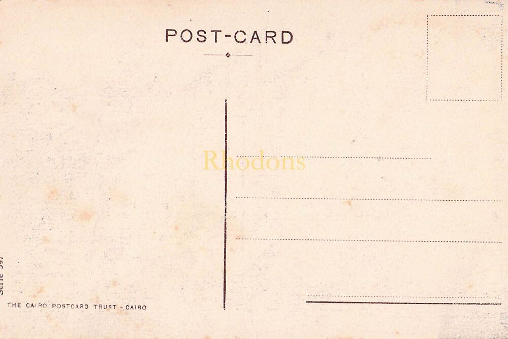 Cairo, Egypt-Early 1900s Native Quarters View Postcard