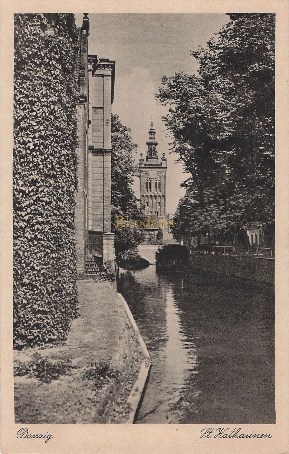 Danzig, Germany-St.Katharinen Church-1930s Postcard