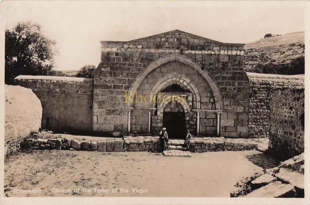 Jerusalem, Church of  The Tomb of The Virgin-Circa 1930s Postcard