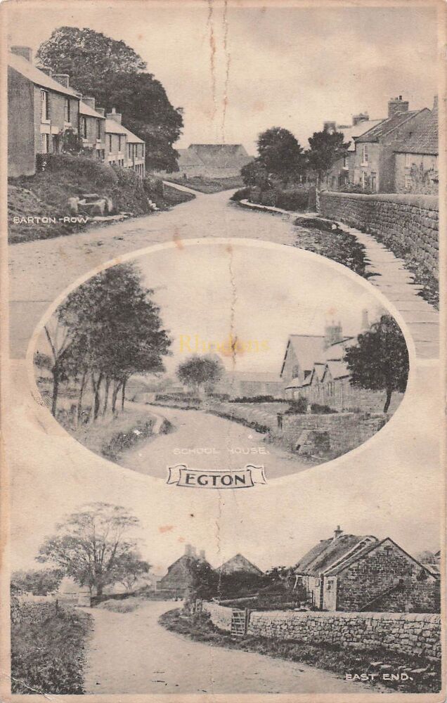 Egton, North York Moors, Yorkshire - Early 1900s Multiview Postcard-Local Publisher