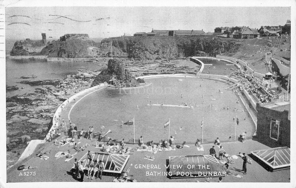 The Bathing Pool, Dunbar, East Lothian, Scotland-Circa 1960s -General View Postcard