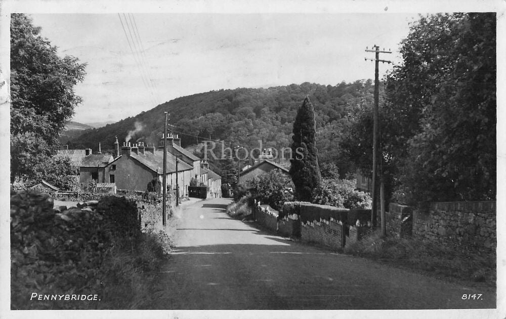 Pennybridge, Cumbria-1950s Street View Real Photo Postcard