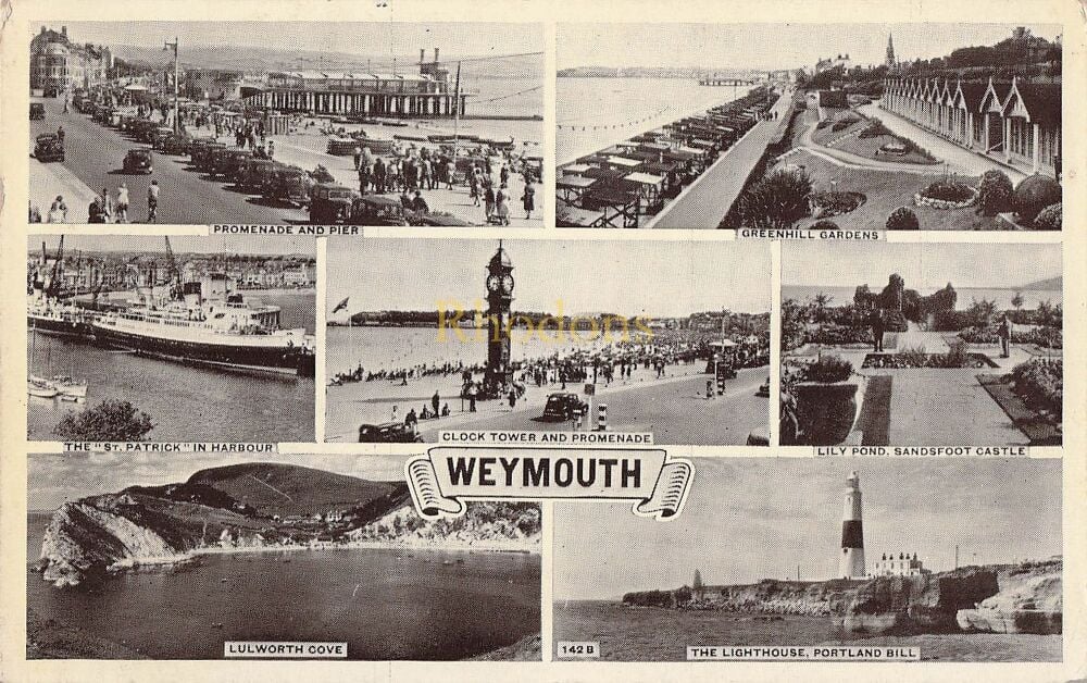 Weymouth, Dorset-1960s Multiview Photo Postcard