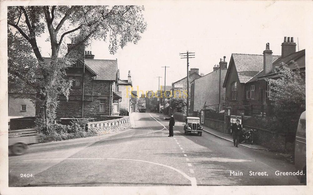 High Street Greenodd, Cumbria-1950s Real Photo Postcard