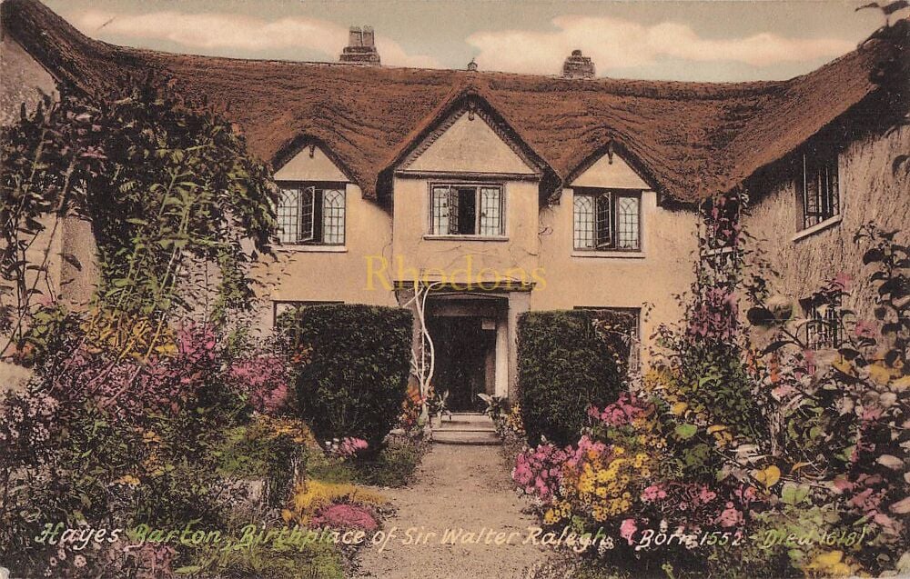 Hayes Barton, East Buddleigh, Devon-Birthpace of Sir Walter Ralegh 1552- 1950s Friths Series Postcard