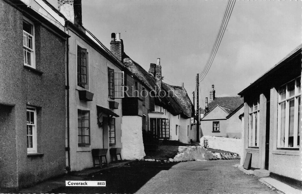 Coverack Village, Cornwall-Real Photo Postcard