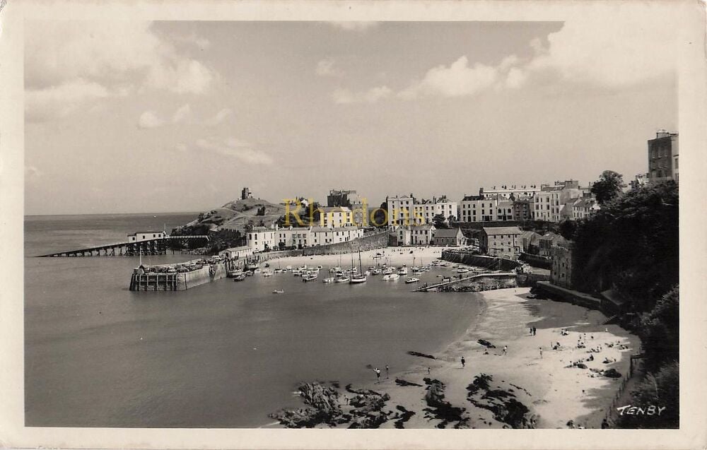 Tenby, Pembrokeshire, Wales-Circa 1960s Real Photo Postcard