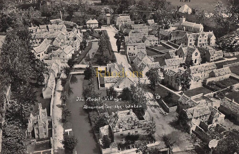 The Model Village, Bourton on the Water, Glos- Real Photo Postcard