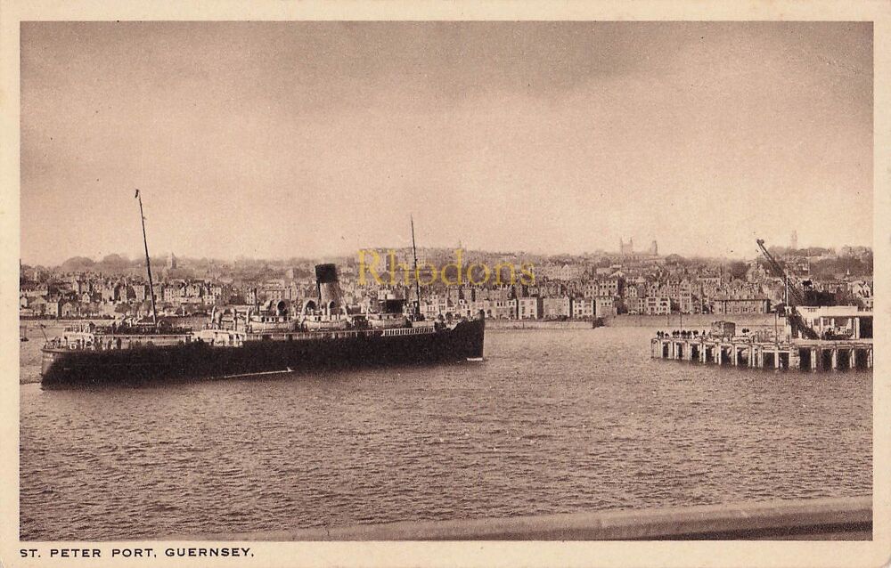 St Peter Port, Guernsey CI-Early 1900s Postcard