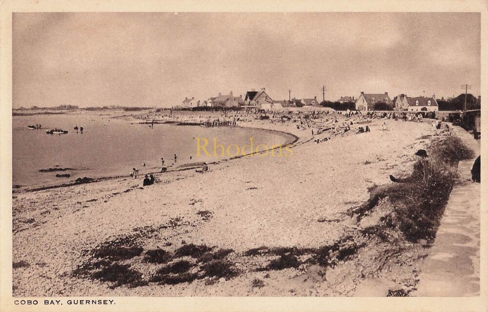 Cobo Bay, Guernsey CI-Early 1900s Postcard