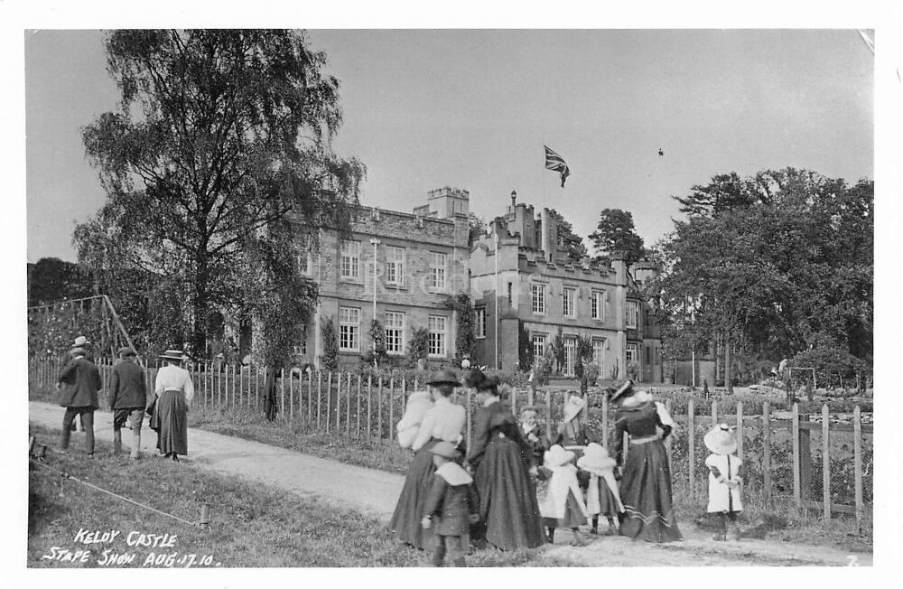 Yorkshire-Keldy Castle, North York Moors-Stape Show August 17 1910 - Repro Photo Postcard