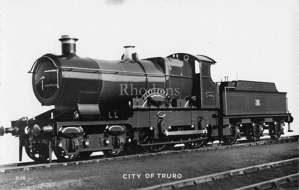 Great Western Railway Steam Locomotive City of Truro - Valentines RPPC