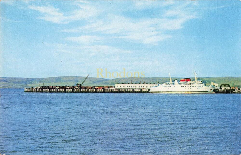 Scotland Postcard-Stena Nordica In Stranraer Harbour-Circa 1970s M and L Photo Postcard