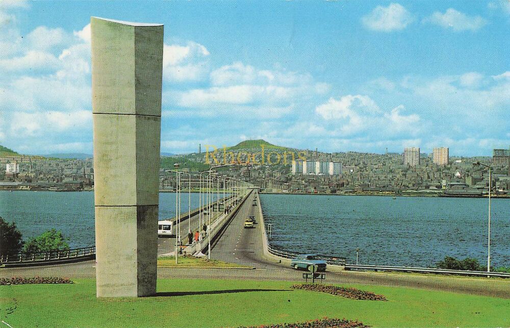 Scotland-Dundee And The Tay Bridge From The South-1970s Photo Postcard