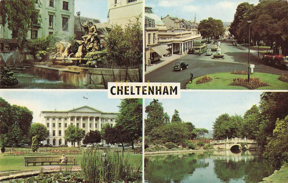 Cheltenham, Gloucestershire-Circa 1970s Multiview Postcard