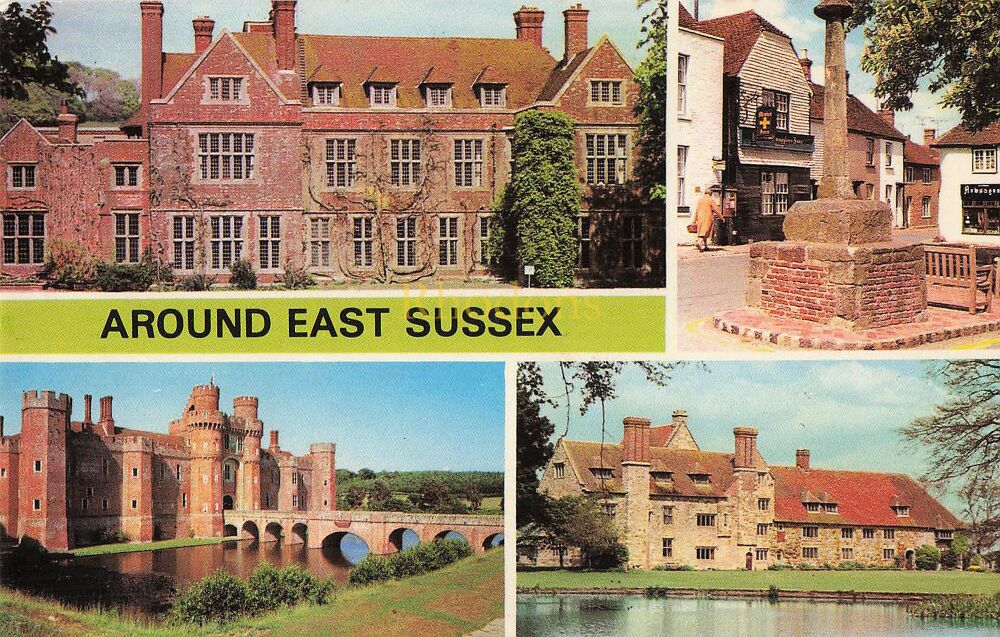 Sussex Postcard-Around East Sussex Multiview Photo Card