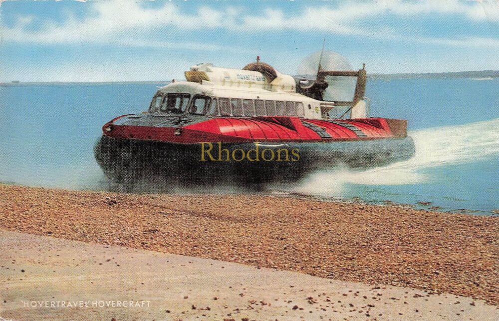 Hovercraft - 1960s Vintage Salmon Cameracolour Postcard