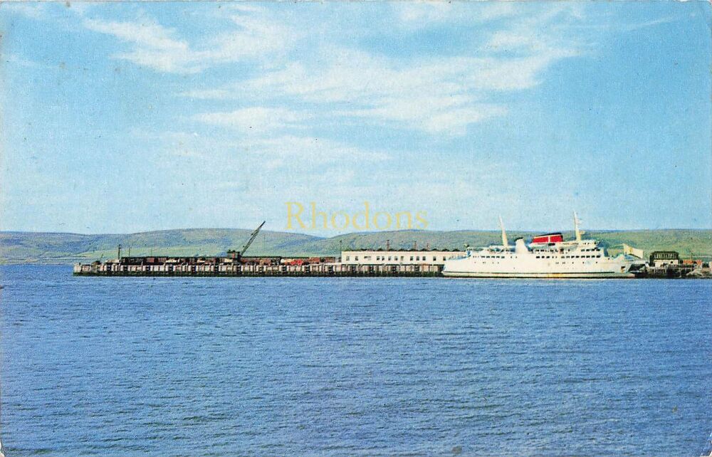 Shipping Postcard-Stena Nordica In Stranraer Harbour-1960s Colour Photo Vie