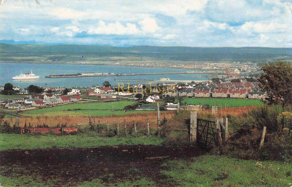 Stranraer, Dumfries and Galloway, Scotland - View From The Southwest-1960s Photo View Postcard