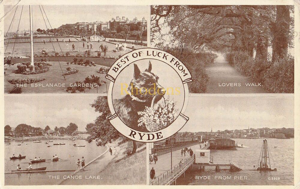 Isle of Wight Postcard-Best of Luck From Ryde Multiview