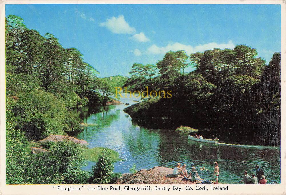 Ireland - Poulgorm, The Blue Pool, Glengarriff, Bantry Bay Co Cork Colour Photo Postcard