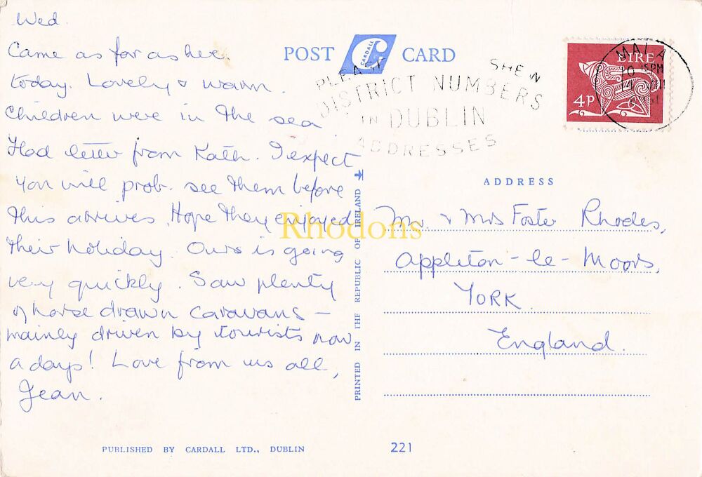 Ireland - Poulgorm, The Blue Pool, Glengarriff, Bantry Bay Co Cork Colour Photo Postcard