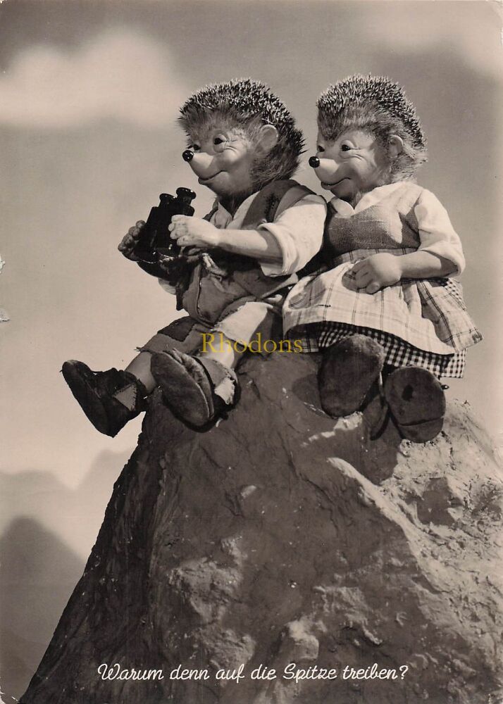 Mecki The Hedgehog - von Diehl-Film und Redaktionsigel von HOR ZU - 1960s RP Postcard