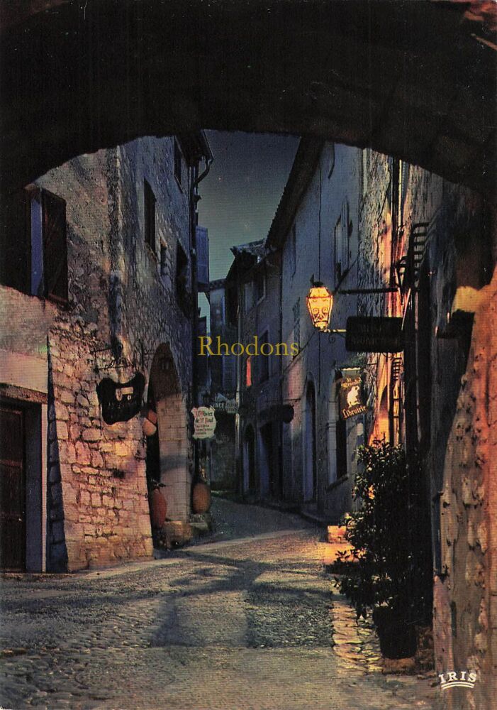 France - Reflets De La Cote D'Azur - Grand Rue au Crepuscule - Circa 1980s Postcard
