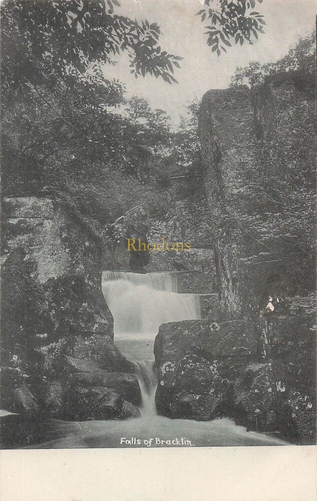Scotland Postcard, Falls of Bracklin-Early 1900s Waterfalls View-Friths Series