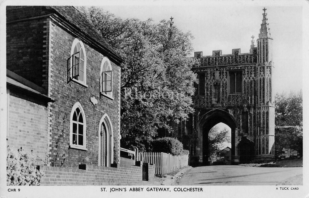 Essex Postcards-Colchester, St Johns Abbey Gateway-Tucks Real Photo View