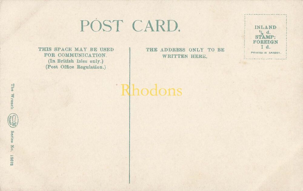 Wales Postcard-Llandrindod Wells, Alpine Bridge-Early 1900s Wrench Series