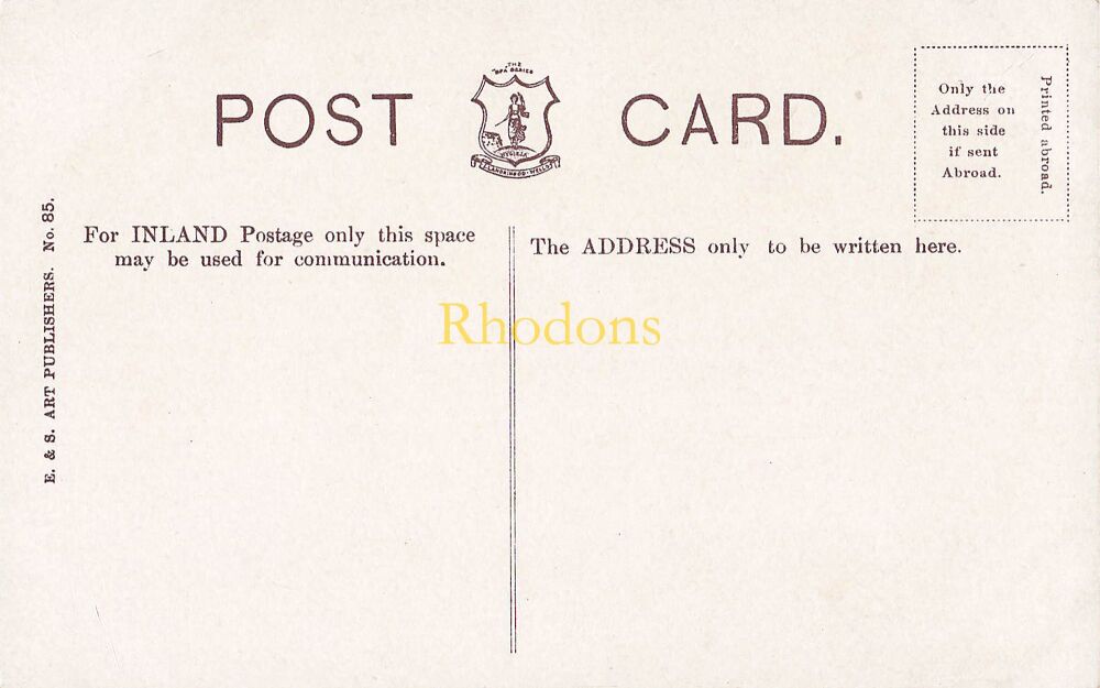 Wales Postcard-Llandrindod Wells, Waterfall Rock Park-Early 1900s E & E Art Publishers