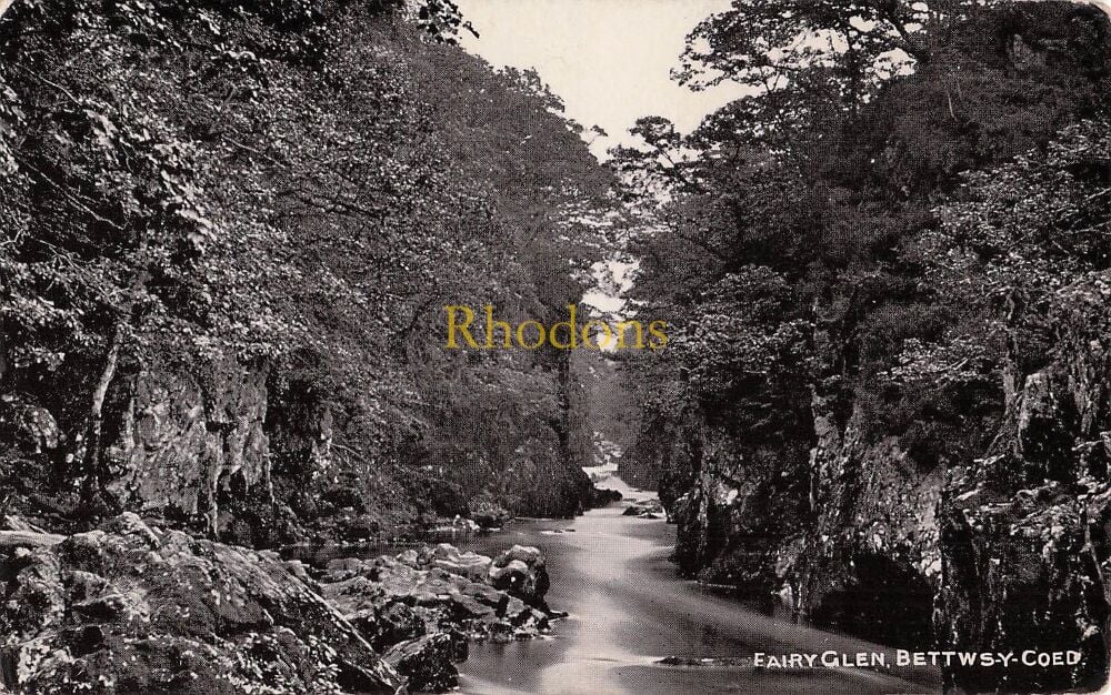 Wales Postcard-Bettws-y-Coed-Fairy Glen-Early 1900s