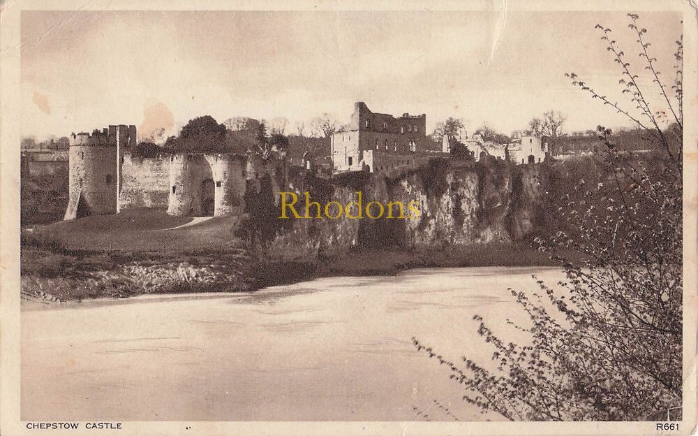 Wales Postcards-Chepstow Castle-Early 1900s Walter Scott PC