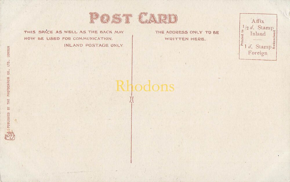 Wales Postcard-In The Pass Near Beddgelert-Early 1900s Colour Photochrom View - #13-1