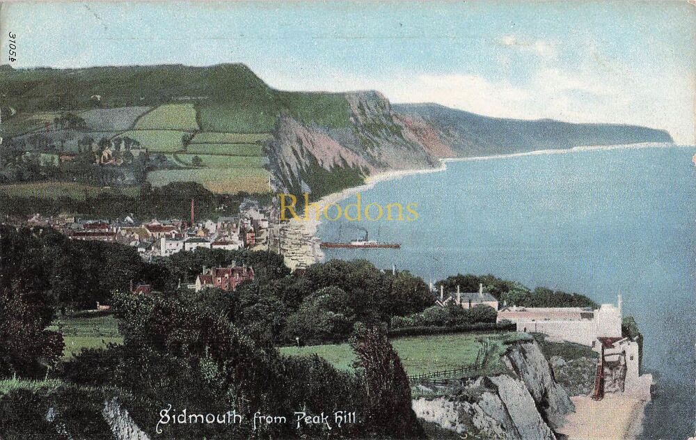 Devon Postcard-Sidmouth, From Peak Hill-Early 1900s Friths Series
