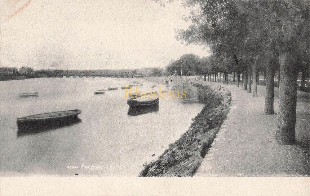 Devon Postcard-Barnstaple-Riverside View-Early 1900s Friths Series