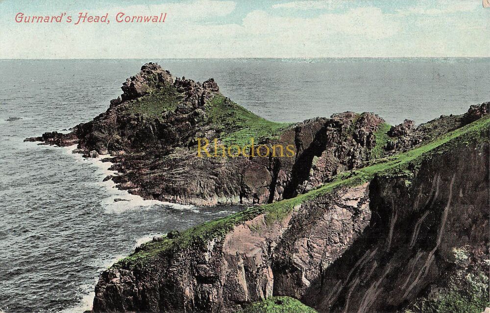 Cornwall Postcard-Gurnards Head, Cornwall-Early 1900s Valentines Series