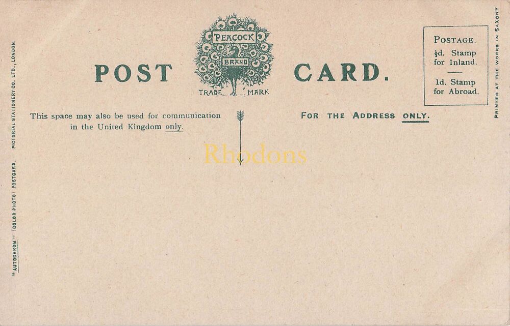 Suffolk Postcard-Aldeburgh, South Fields-Early 1900s Peacock Brand