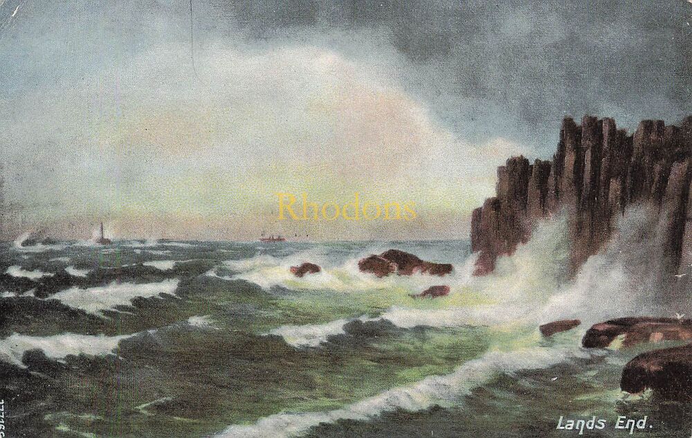 Cornwall Postcard-Lands End-Early 1900s Friths Series