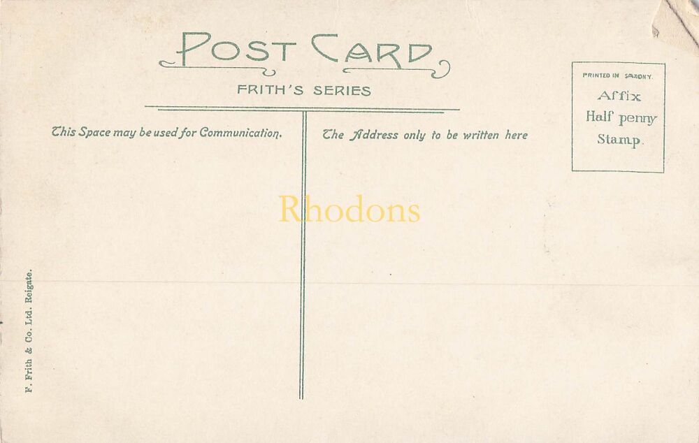 Cornwall Postcard-Lands End-Early 1900s Friths Series