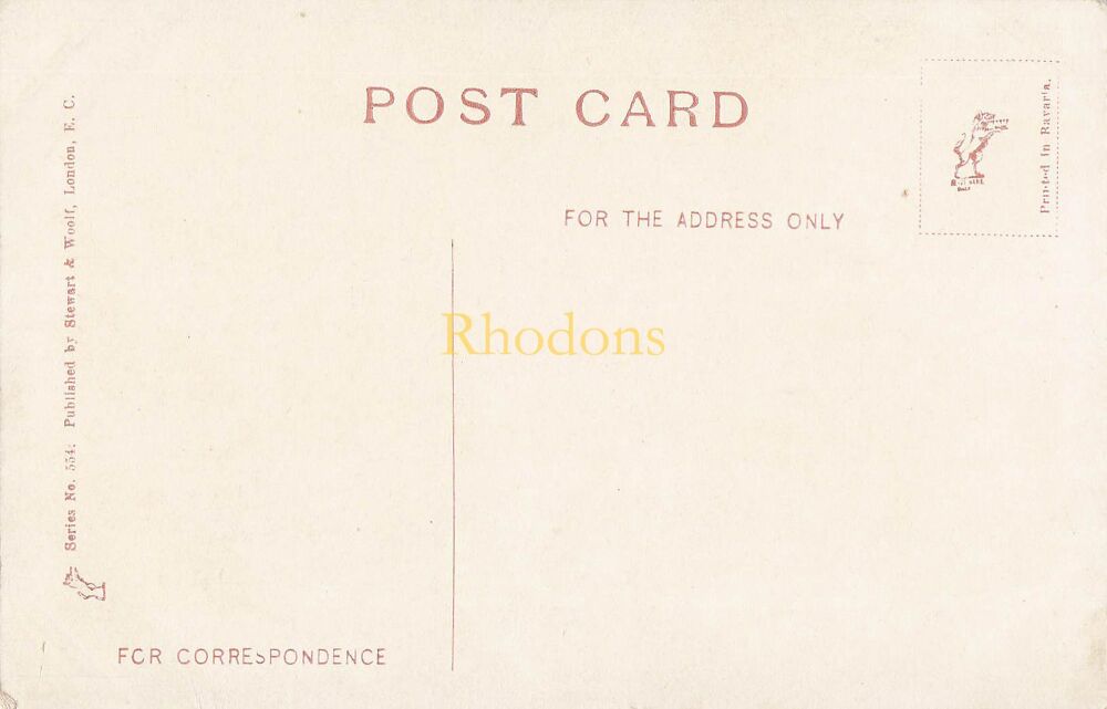 Stewart & Woolf, London Postcards -Mountain Hiking Series No 554-Early 1900s Vintage