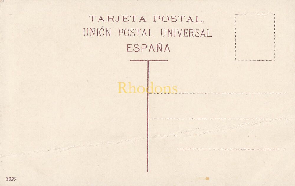 Spain, Canary Islands Postcard-Semana Santa-Puerto de la Cruz, Tenerife-Early 1900s (A/F)