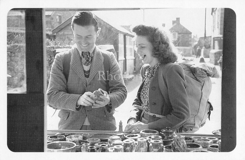 Social History-Walking Holiday, 1947-From The Nostalgia Postcard Collectors Club-1992 Set #36